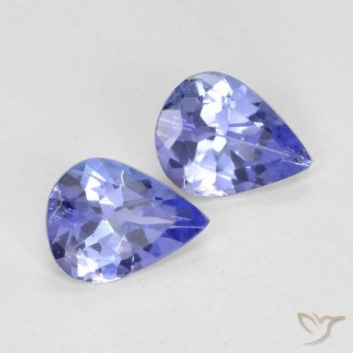 Intense Violet Blue Tanzanite Gem - 0.3ct Pear Facet (ID: 570401)