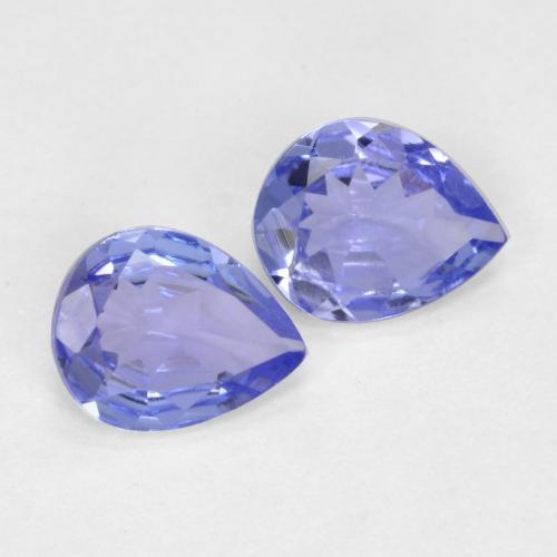 Intense Violet Blue Tanzanite Gem - 0.3ct Pear Facet (ID: 570403)