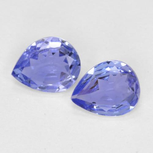 0.51 ctw Blue Tanzanite Stones, Natural Tanzanite in Pear Facet Shape for Sale