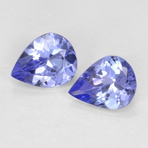 0.60 ctw Blue Tanzanite Stones, Natural Tanzanite in Pear Facet Shape for Sale