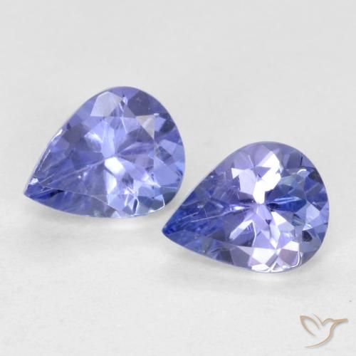 0.65 ct Blue Tanzanite, 5.1 x 4 mm Pear Cut From Tanzania, Photo A