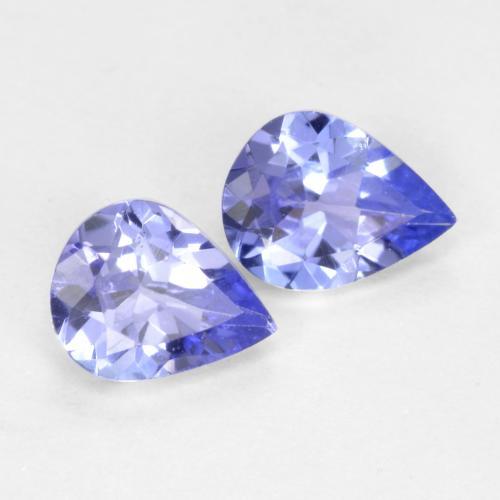 Intense Violet Blue Tanzanite Gem - 0.3ct Pear Facet (ID: 570408)