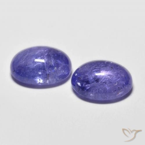 Tanzanite Gemstones in 10 x 8 mm (calibrated) Size for Sale, Tanzanite Stones in Silverish Blue Color
