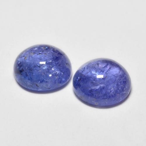 Tanzanite Gemstones in 7 mm (calibrated) Size for Sale, Tanzanite Stones in Silverish Blue Color