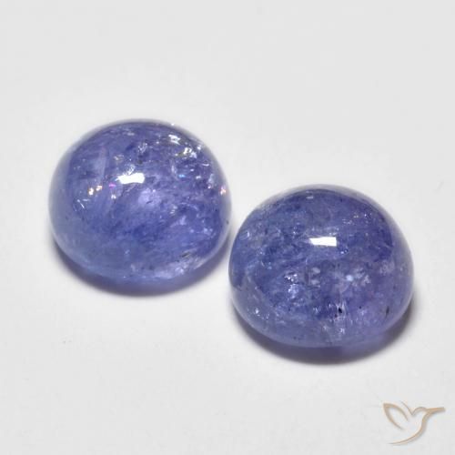 Tanzanite Gemstones in 7 mm (calibrated) Size for Sale, Tanzanite Stones in Silverish Blue Color