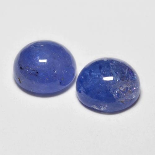 Tanzanite Gemstones in 7 mm (calibrated) Size for Sale, Tanzanite Stones in Intense Violet Blue Color