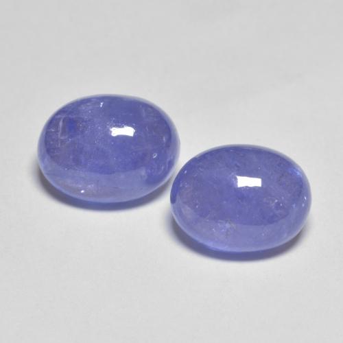 Silverish Blue Tanzanite Gem - 2.7ct Oval Cabochon (ID: 575838)