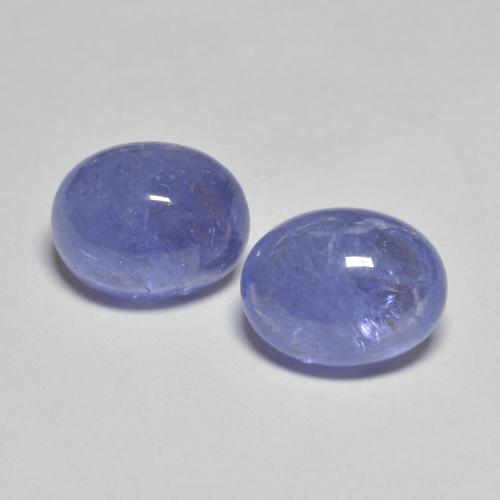Intense Violet Blue Танзанит Камень - 2.5ct Овал Кабошон (ID: 575840)