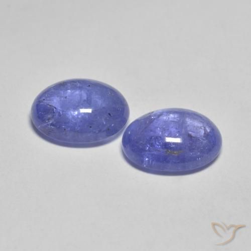 Tanzanite Gemstones in 9 x 7 mm (calibrated) Size for Sale, Tanzanite Stones in Intense Violet Blue Color