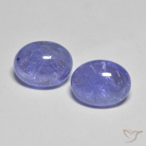 Intense Violet Blue Tanzanite Gem - 2.3ct Oval Cabochon (ID: 575842)