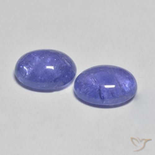 Tanzanite Gemstones in 9 x 7 mm (calibrated) Size for Sale, Tanzanite Stones in Intense Violet Blue Color