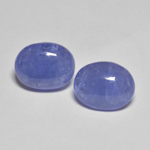 Azul violeta intenso Tanzanita Gema - 2.1ct Cabujón Óvalo (ID: 575845)
