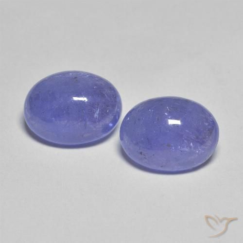 4.25 ct Blue Tanzanite, 9 x 7.1 mm Oval Cut From Tanzania, Photo A