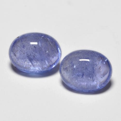 Intense Violet Blue Танзанит Камень - 2.2ct Овал Кабошон (ID: 575851)