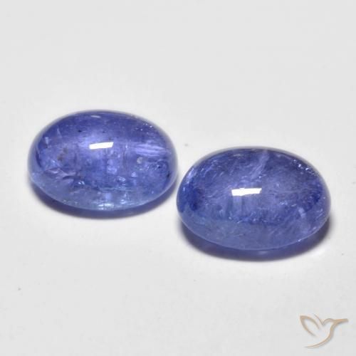 Tanzanite Gemstones in 9 x 7 mm (calibrated) Size for Sale, Tanzanite Stones in Intense Violet Blue Color