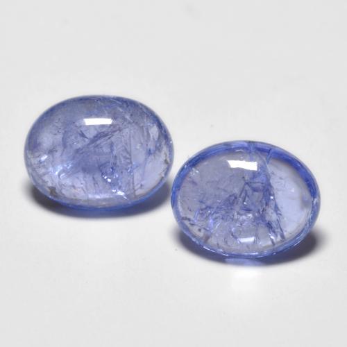 Intense Violet Blue Tanzanite Gem - 1.7ct Oval Cabochon (ID: 575857)