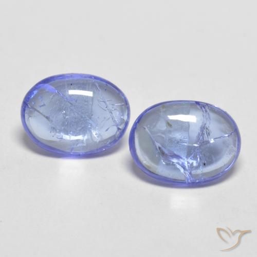 2.43 ct Blue Tanzanite, 8 x 6.1 mm Oval Cut From Tanzania, Photo A