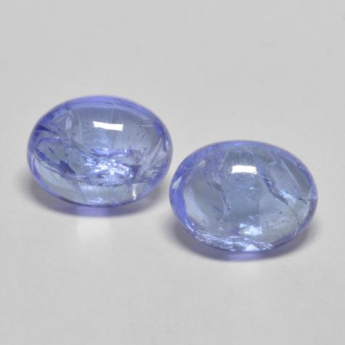 Violet Blue Tanzanite Gem - 1.6ct Oval Cabochon (ID: 576197)