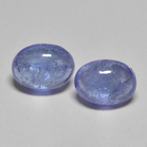 Intense Violet Blue Tanzanite Gem - 1.5ct Oval Cabochon (ID: 576199)
