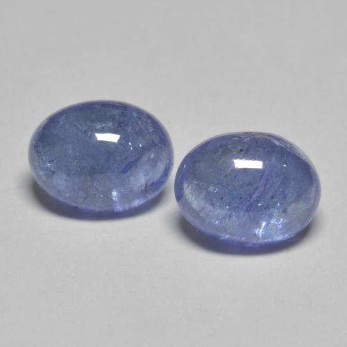 Intense Blue Танзанит Камень - 1.7ct Овал Кабошон (ID: 576203)