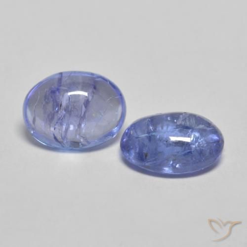2.71 ctw Blue Tanzanite Stones, Natural Tanzanite in Oval Cabochon Shape for Sale