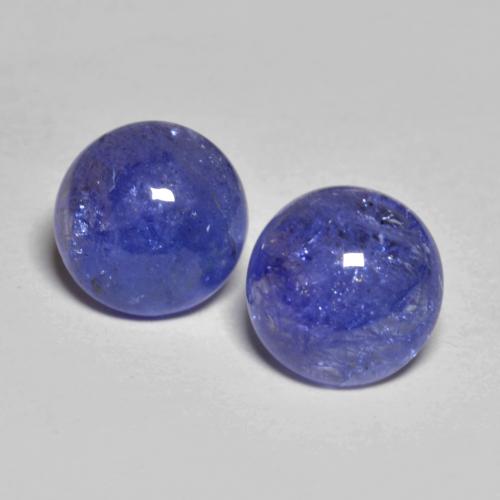 Violet Blue Tanzanite Gem - 2.3ct Round Cabochon (ID: 576719)