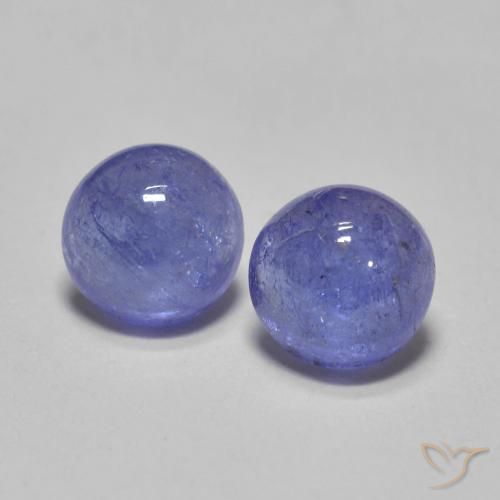 1.13 ct Blue Tanzanite, 4.9 mm Round Cut From Tanzania, Photo A