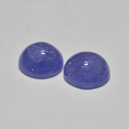 Tanzanite Gemstones in 5 mm (calibrated) Size for Sale, Tanzanite Stones in Intense Violet Blue Color