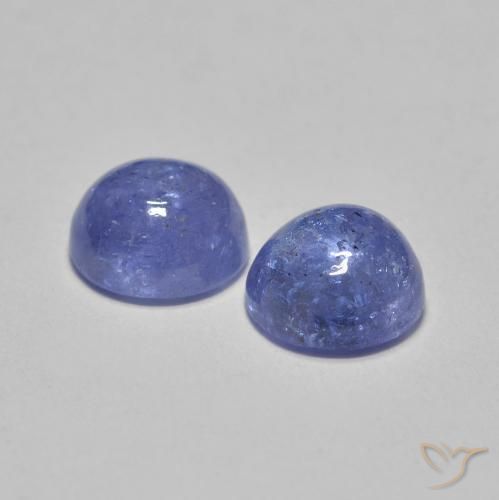 Tanzanite Gemstones in 5 mm (calibrated) Size for Sale, Tanzanite Stones in Intense Violet Blue Color