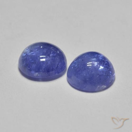 Tanzanite Gemstones in 5 mm (calibrated) Size for Sale, Tanzanite Stones in Intense Violet Blue Color