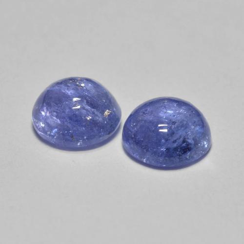 Tanzanite Gemstones in 5 mm (calibrated) Size for Sale, Tanzanite Stones in Intense Violet Blue Color