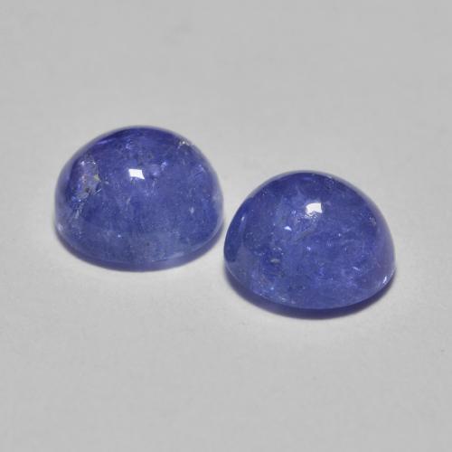 Tanzanite Gemstones in 5 mm (calibrated) Size for Sale, Tanzanite Stones in Intense Violet Blue Color
