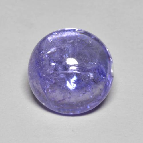 3.24 ct Blue Tanzanite Stone, Natural Tanzanite in Round Cabochon Shape for Sale