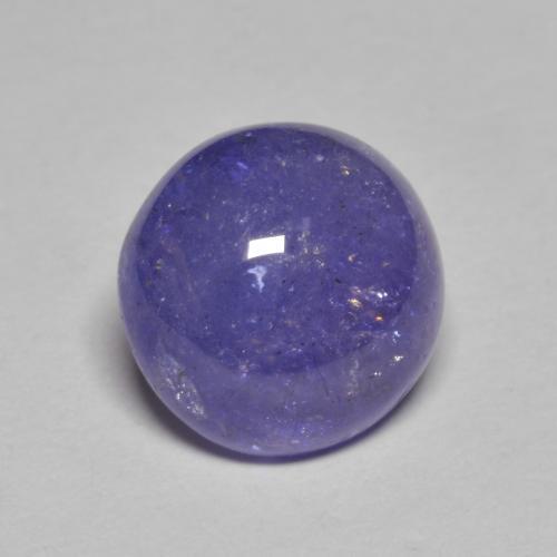 3.42 ct Blue Tanzanite Stone, Natural Tanzanite in Round Cabochon Shape for Sale