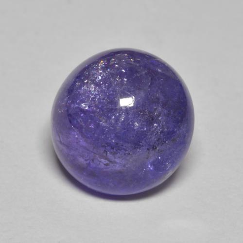 3.60 ct Violet Tanzanite Gemstone, Tanzanite Gem in Round Cabochon Shape for Sale.