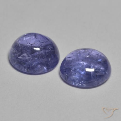 Tanzanite Gemstones in 6 mm (calibrated) Size for Sale, Tanzanite Stones in Bluish Violet Color