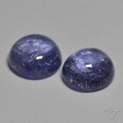 Tanzanite Gemstones in 6 mm (calibrated) Size for Sale, Tanzanite Stones in Silverish Blue Color