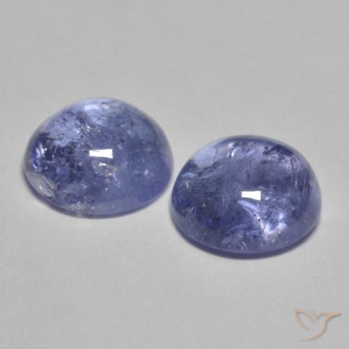 Tanzanite Gemstones in 6 mm (calibrated) Size for Sale, Tanzanite Stones in Silverish Blue Color