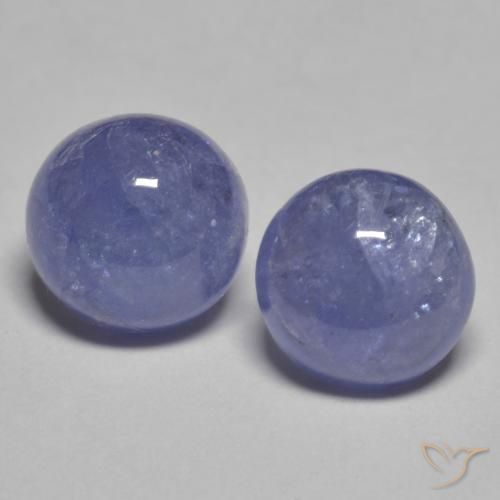 2.20ctw Natural Silverish Blue Tanzanite, Round, Translucent