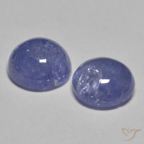 Tanzanite Gemstones in 6 mm (calibrated) Size for Sale, Tanzanite Stones in Silverish Blue Color