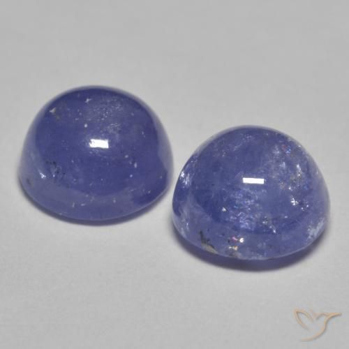 Tanzanite Gemstones in 6 mm (calibrated) Size for Sale, Tanzanite Stones in Silverish Blue Color