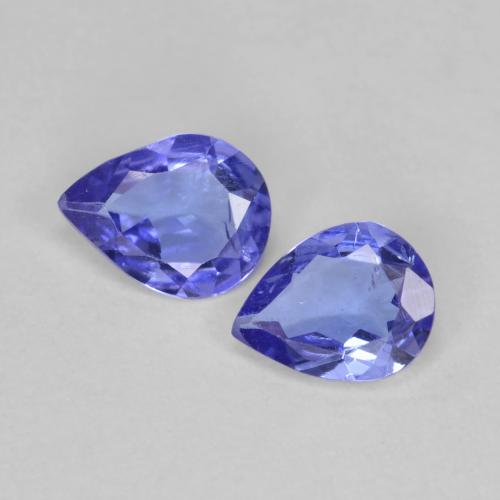 Intense Violet Blue Tanzanite Gem - 0.3ct Pear Facet (ID: 585900)