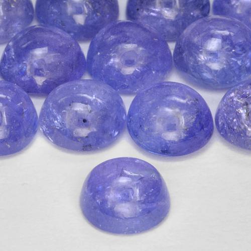 Tanzanite Gemstone in 5 mm (calibrated) Size for Sale, Tanzanite Stone in Deep Blue Color
