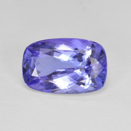 Intense Violet Blue Tansanit Edelstein - 2.9ct Kissenschliff (ID: 612268)