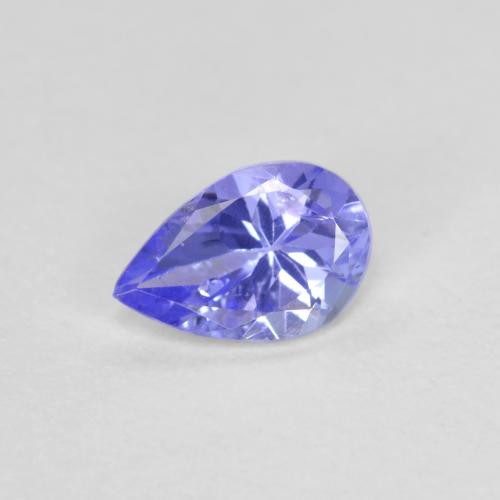 Violet Blue Tanzanite Gem - 0.4ct Pear Facet (ID: 612293)