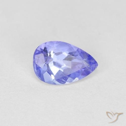 0.42ct Natural Violet Blue Tanzanite, Pear Shape, VS