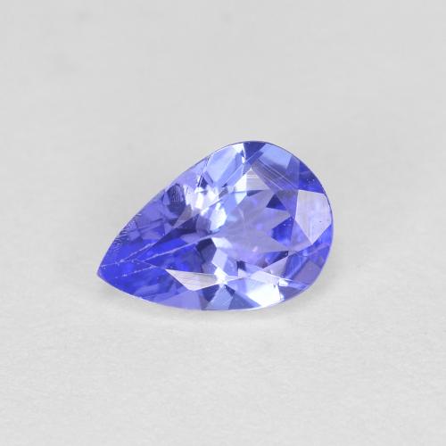 Tanzanite Poire en damier des États-Unis 0,45 ct, dimension 6,1 x 4,2mm, pureté VS, pierre gemme naturelle Chauffé, 1 pièce Tanzanite de couleur Bleu foncé, dureté Mohs de 6.5 à 7 convient aux bijoux de tous les jours, pierre de sagesse, Pierre de naissance de décembre, Photo A