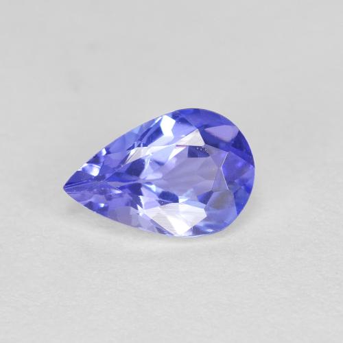 Intense Blue Tanzanite Gem - 0.5ct Pear Facet (ID: 612301)
