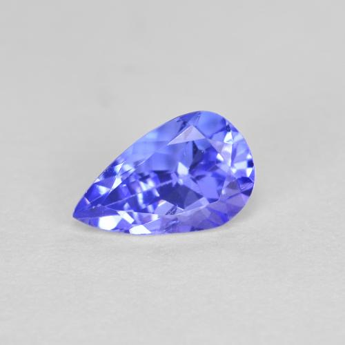 Bleu moyen Tanzanite gemme - 0.5ct Poire facette (ID: 612302)