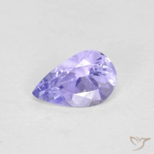 0.44ct Natural Light Blue Tanzanite, Pear Shape, VVS-VS